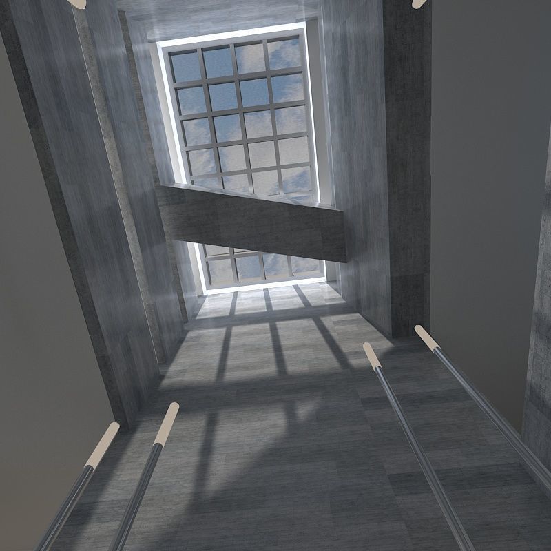 Museum Hall 3D model_2