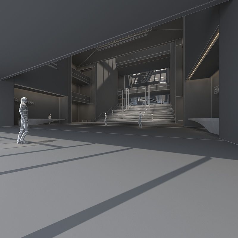 Museum Hall 3D model_11
