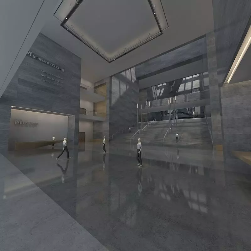 Museum Hall 3D model_0