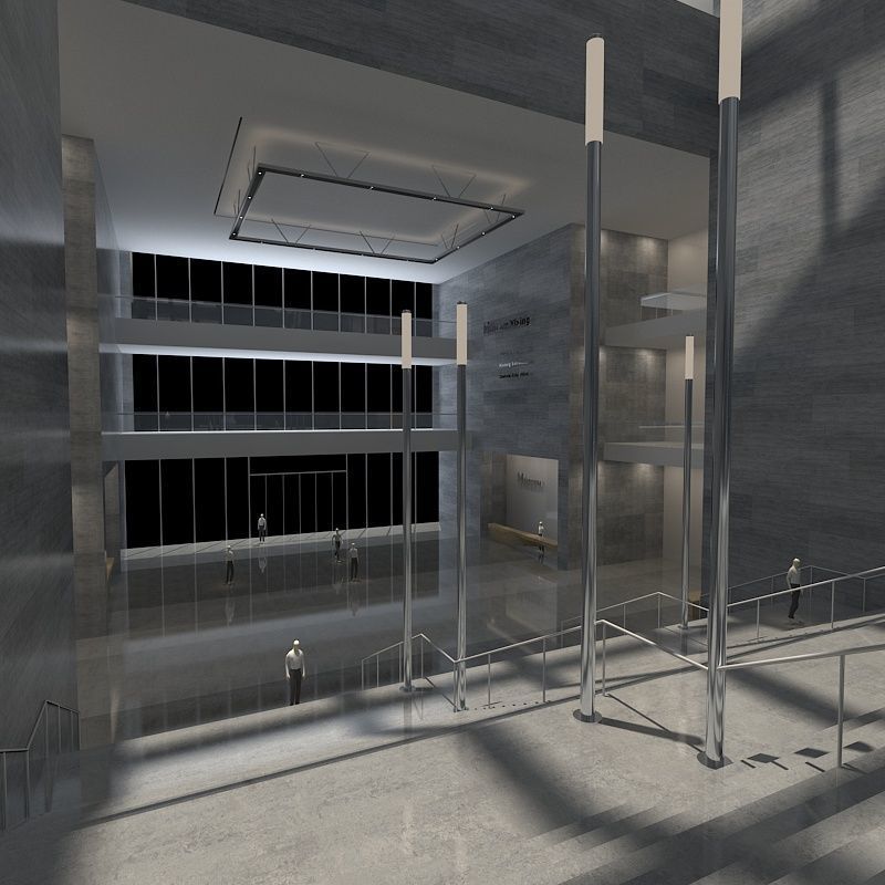 Museum Hall 3D model_8