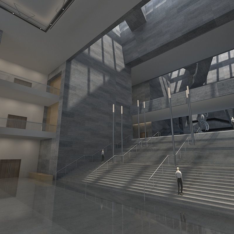 Museum Hall 3D model_6