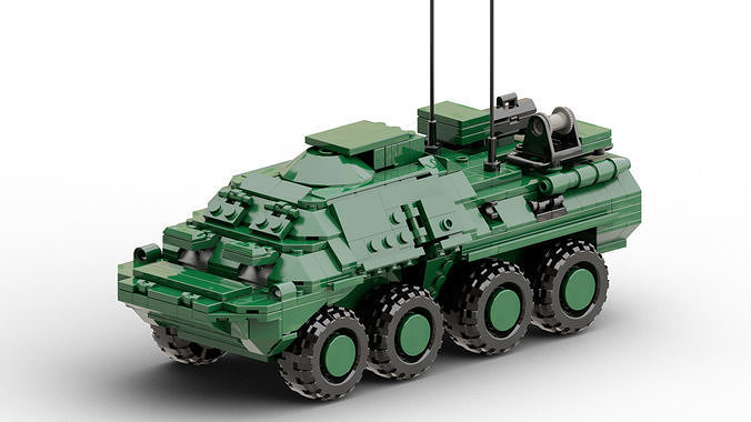 MocBricks3D - Lego BTR-CV 3D print model