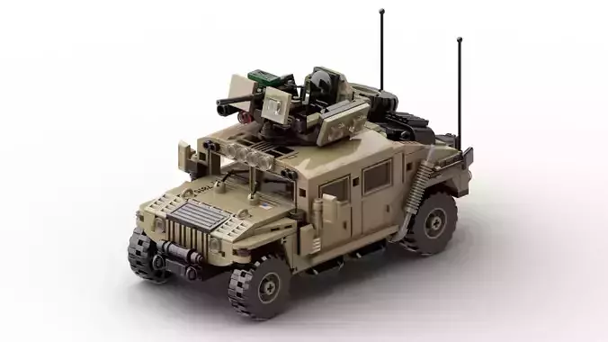 MocBricks3D - Lego Humvee 3D print model