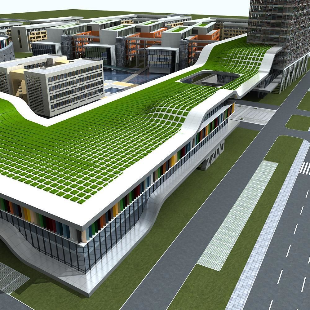 School Scene 3D model_3