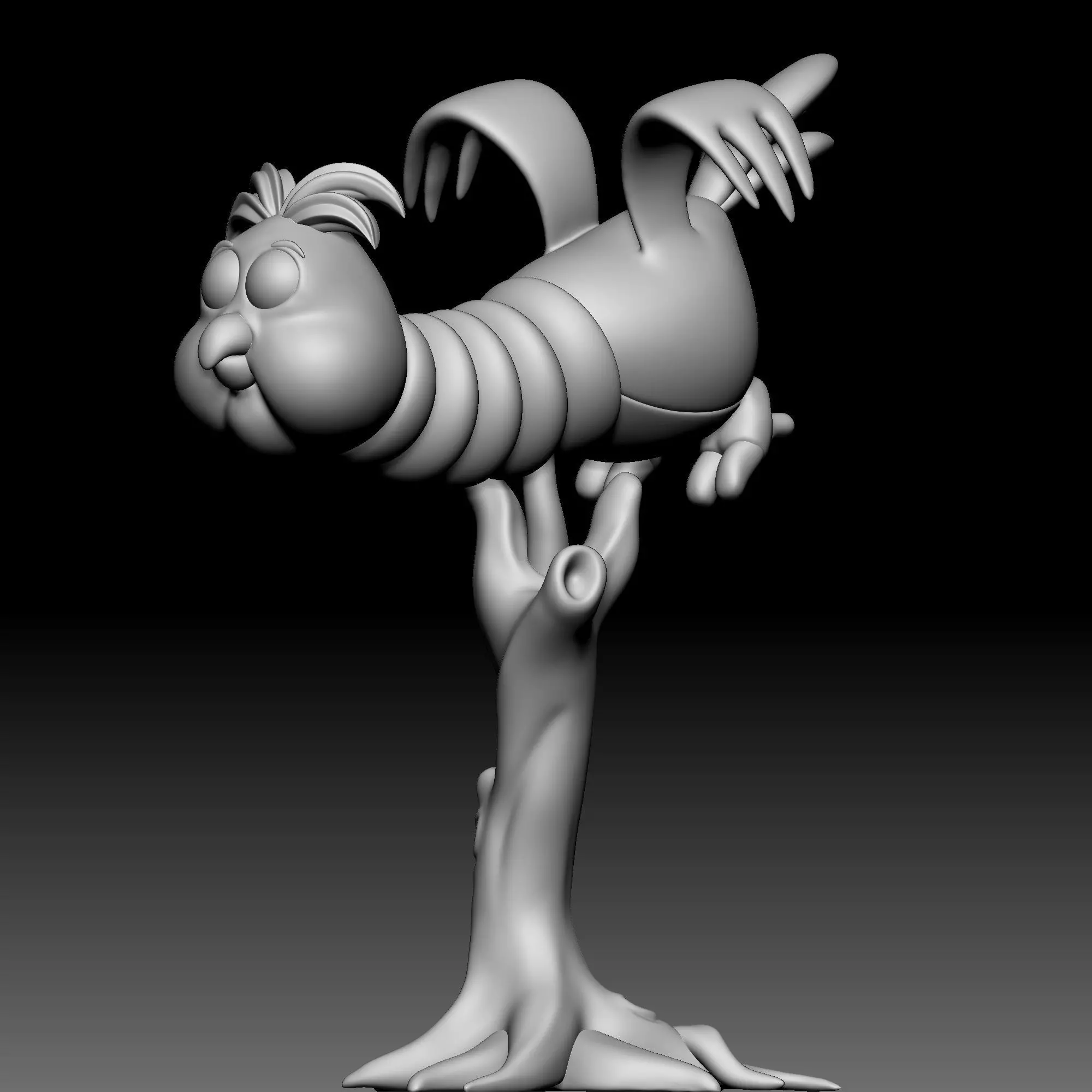 Bird - Accordion Owl - Alice in Wonderland - 010 3D print model
