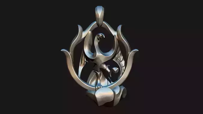 Dancing Bird Pendant 3D print model