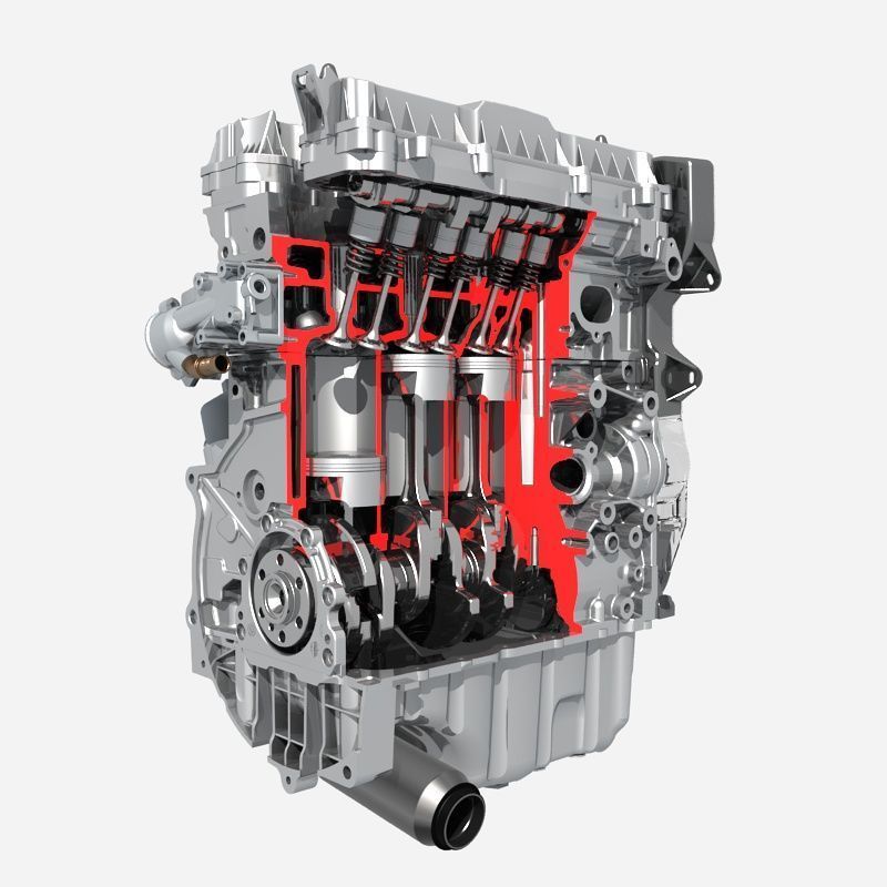 CNC Five axis machining center 3D model_5