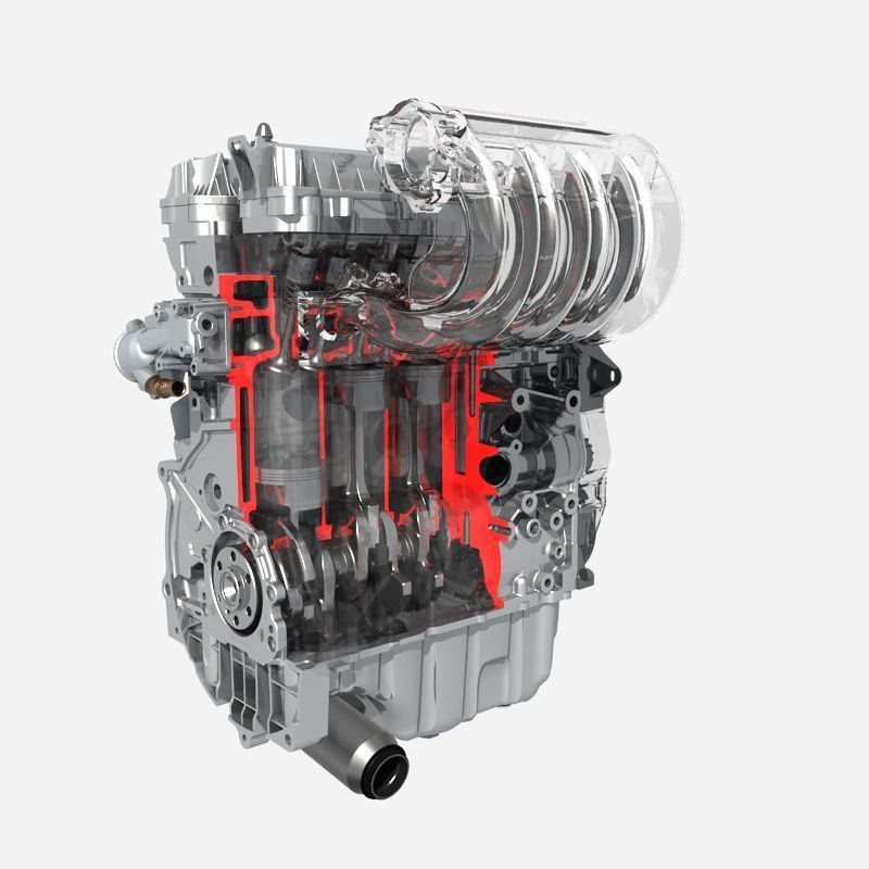 CNC Five axis machining center 3D model_7