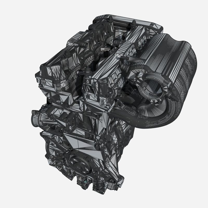 CNC Five axis machining center 3D model_13