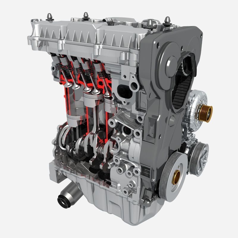 CNC Five axis machining center 3D model_1