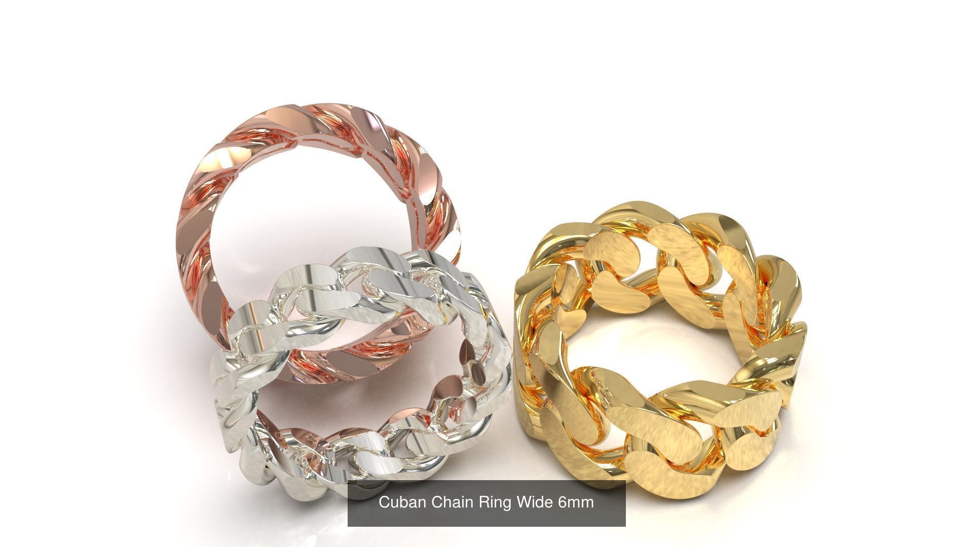 Cuban Chain Ring Collection FULL US FINGERS CHART _1
