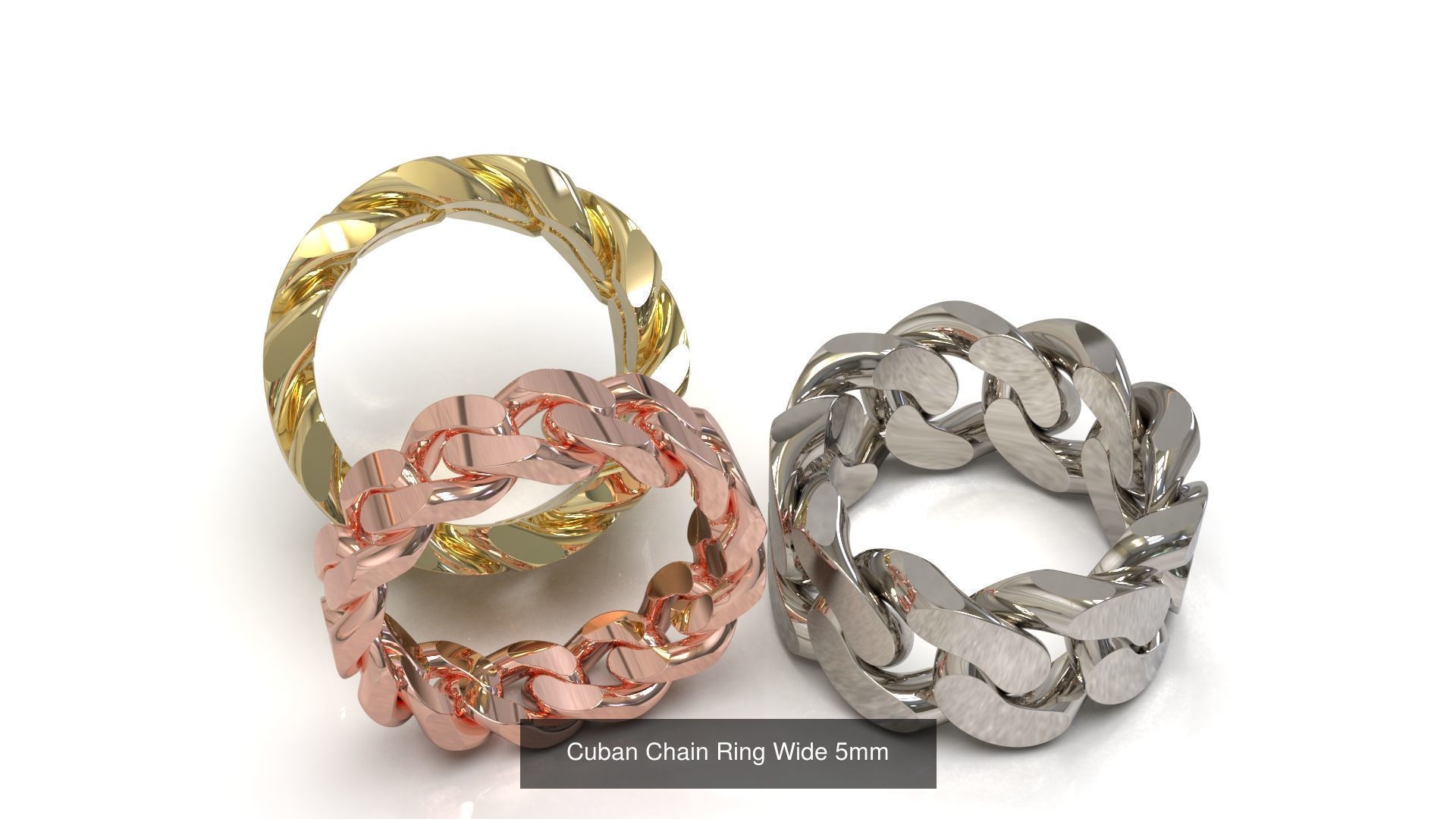 Cuban Chain Ring Collection FULL US FINGERS CHART _5