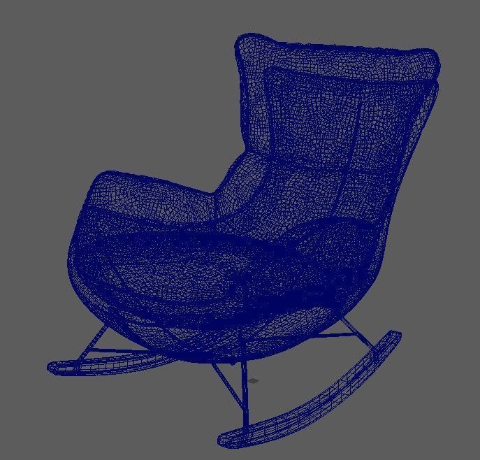 Armchair Loft Design 3D model_4