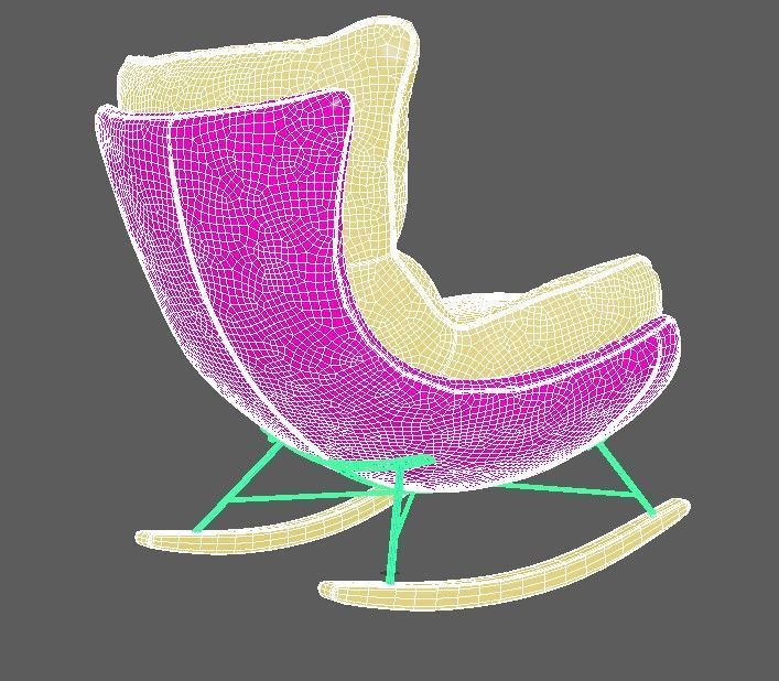 Armchair Loft Design 3D model_3