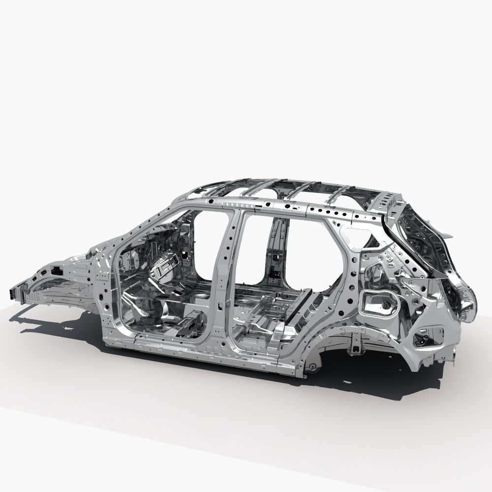 SUV Frame 3D model_2