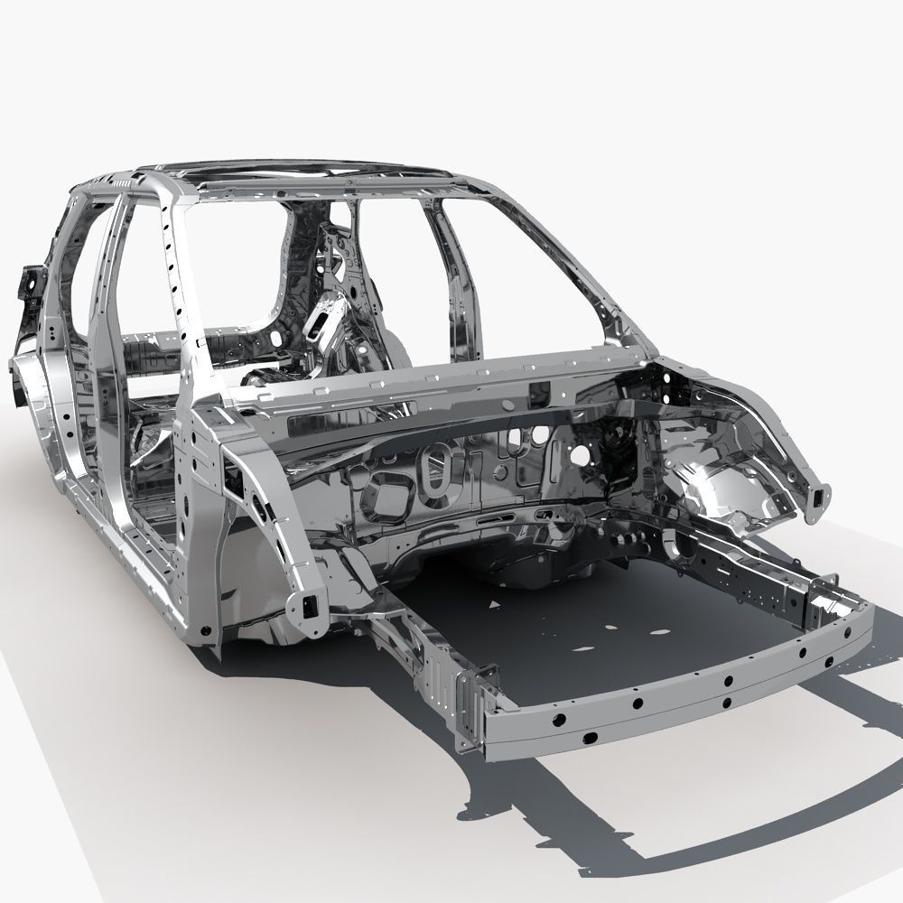 SUV Frame 3D model_7