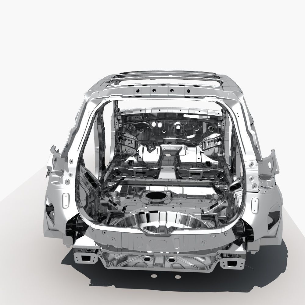 SUV Frame 3D model_4