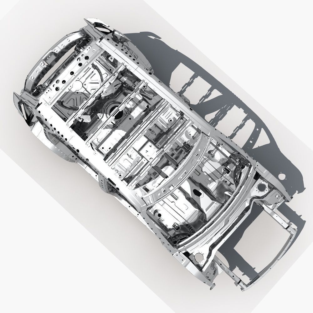 SUV Frame 3D model_8