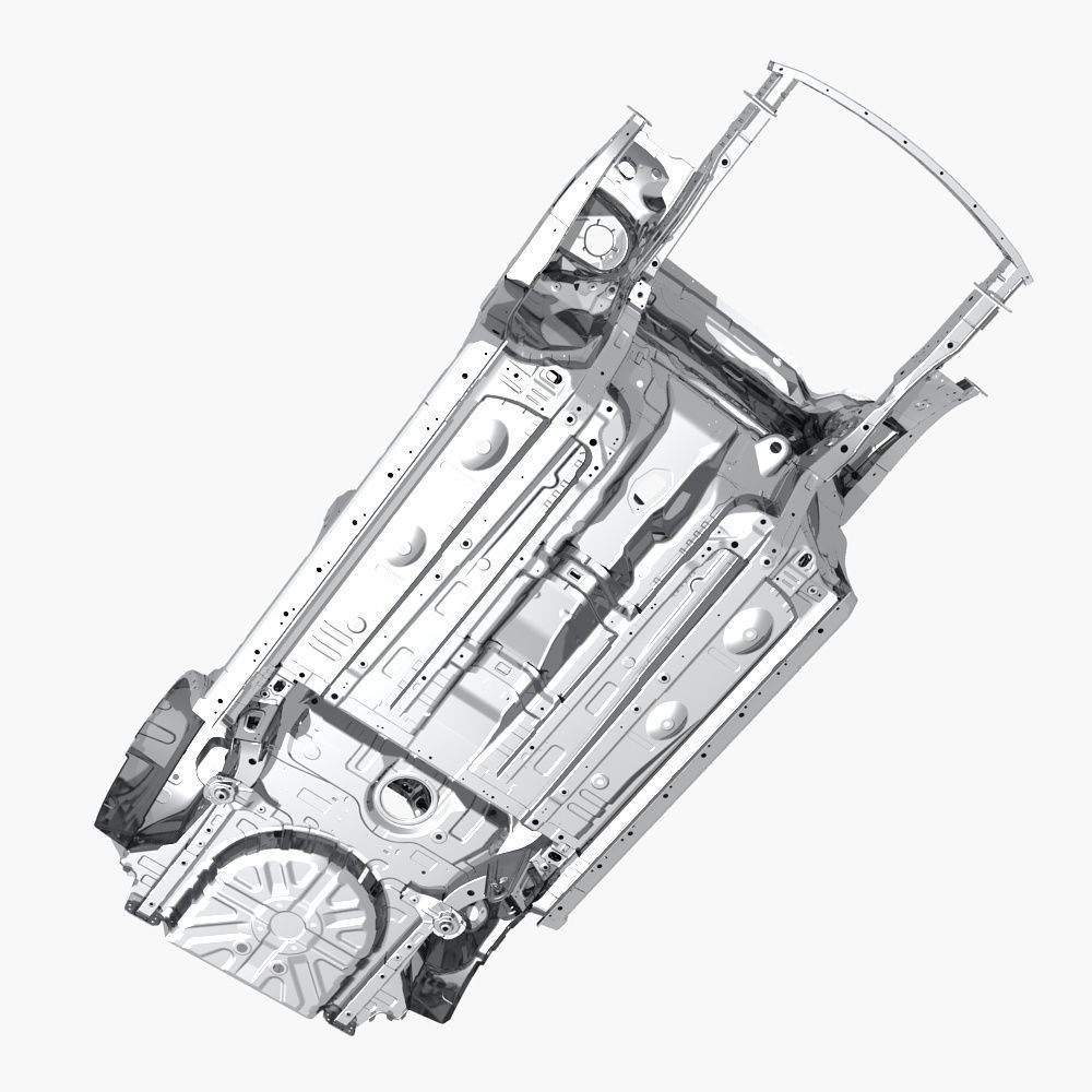 SUV Frame 3D model_9