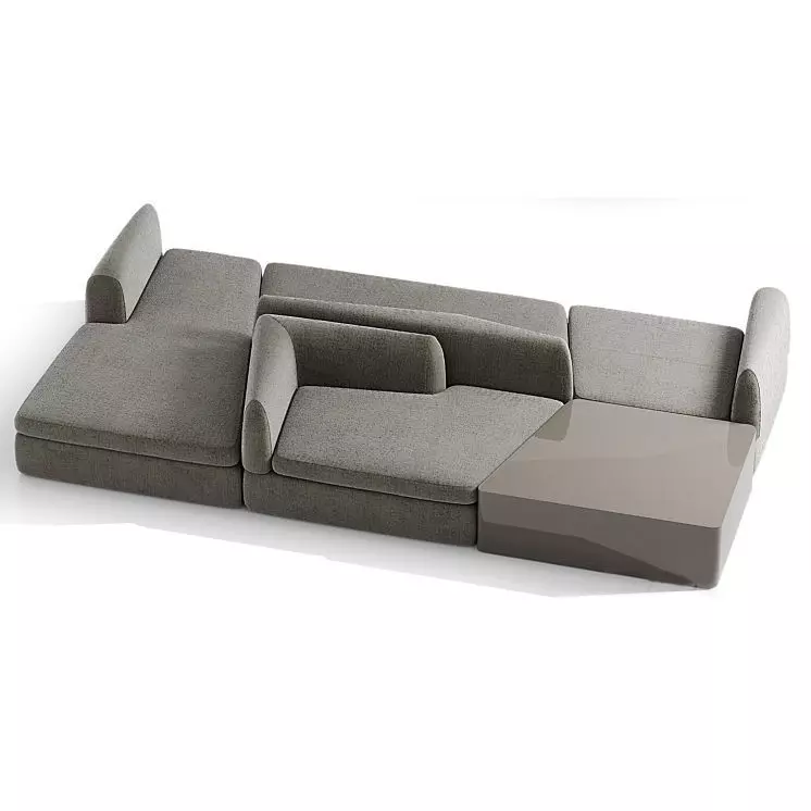 Sofa puzzle design 3D model_0