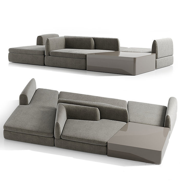 Sofa puzzle design 3D model_4