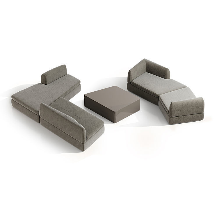 Sofa puzzle design 3D model_2