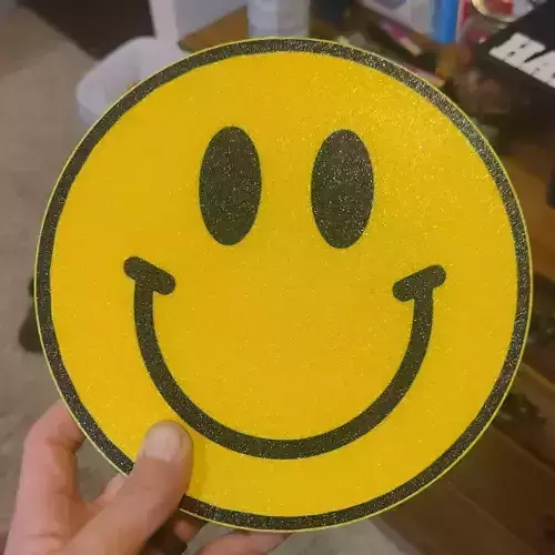 Smiley Face Trailer Hitch Cover