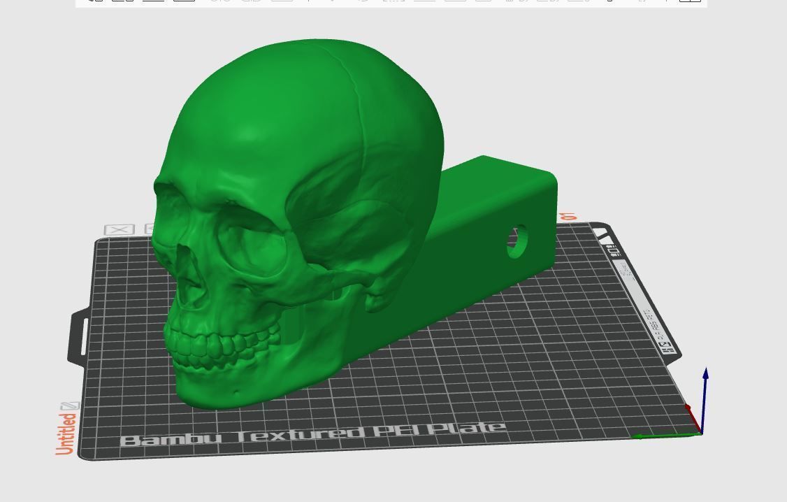 Skully the Trailer Hitch Cover 3D print model_9
