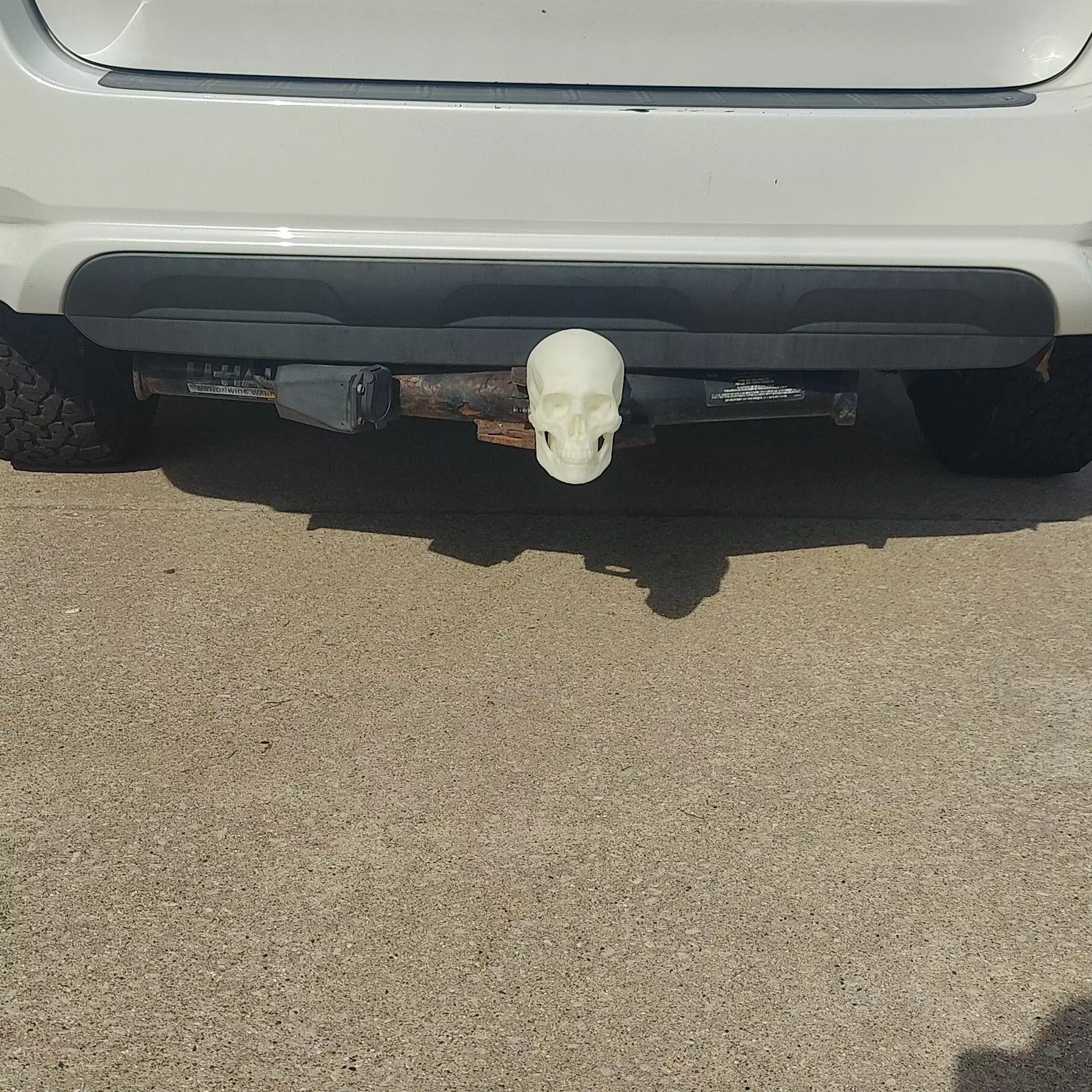 Skully the Trailer Hitch Cover 3D print model_0