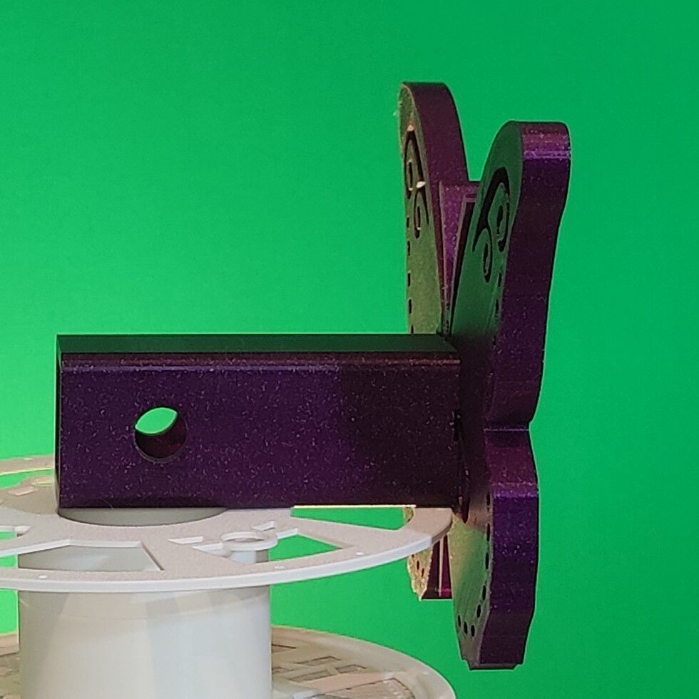 Butterfly Trailer Hitch Cover  3D print model_5