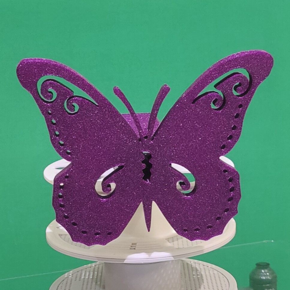 Butterfly Trailer Hitch Cover  3D print model_6