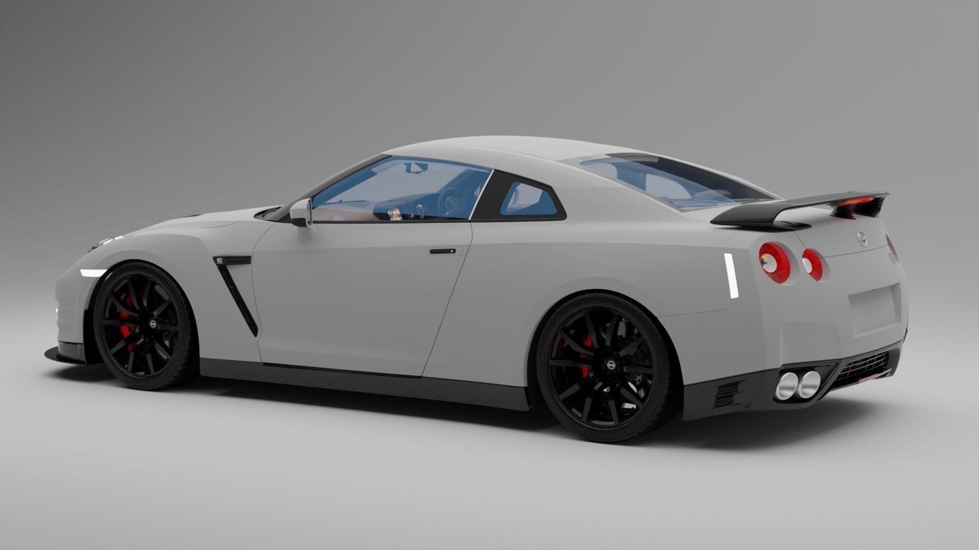 Nissan GTR 3D model_1