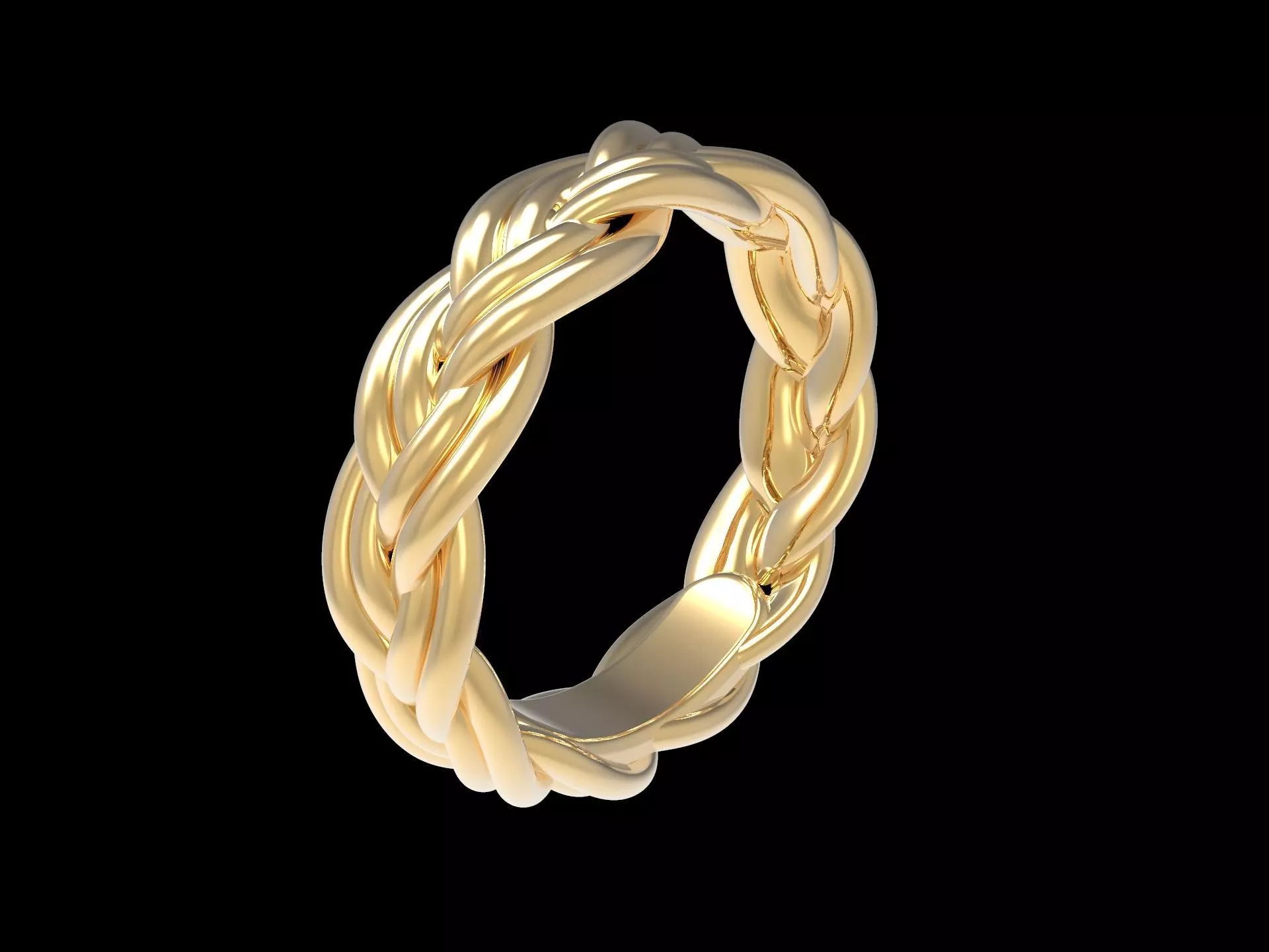 Trinity Interwoven Ring 3D print model