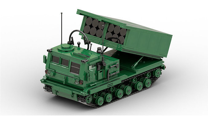 MocBricks3D - Lego MLRS M270 3D print model