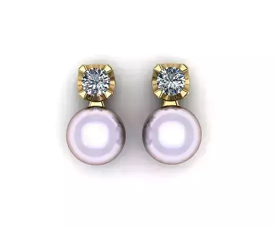 Pearl earrings Model 6550