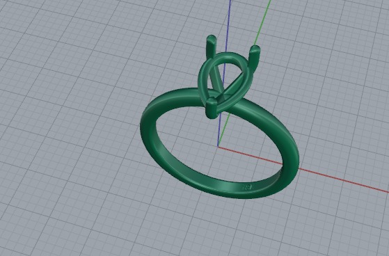 Ring pear Model 6548 3D print model_2