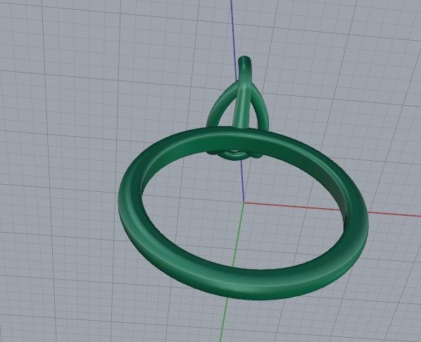 Ring pear Model 6548 3D print model_4