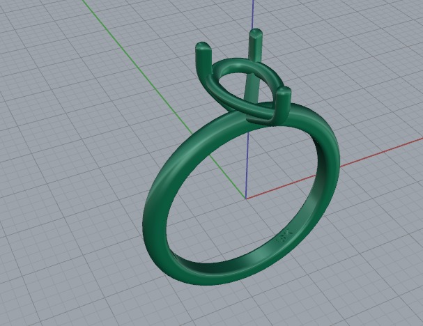 Ring pear Model 6548 3D print model_3