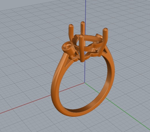 Heart ring Model 6544 3D print model_3