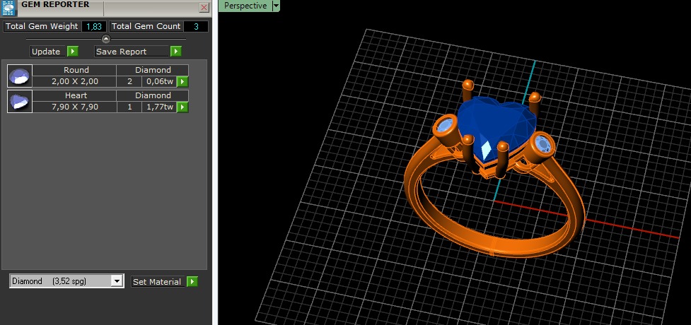 Heart ring Model 6544 3D print model_7