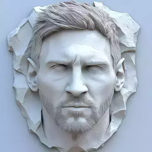 Messi two models 3D print model