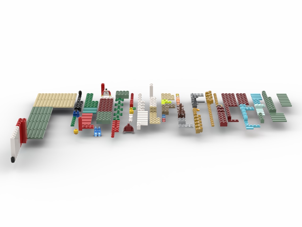 PixelBricks3D - Lego Christmas Gift Box  3D print model_2