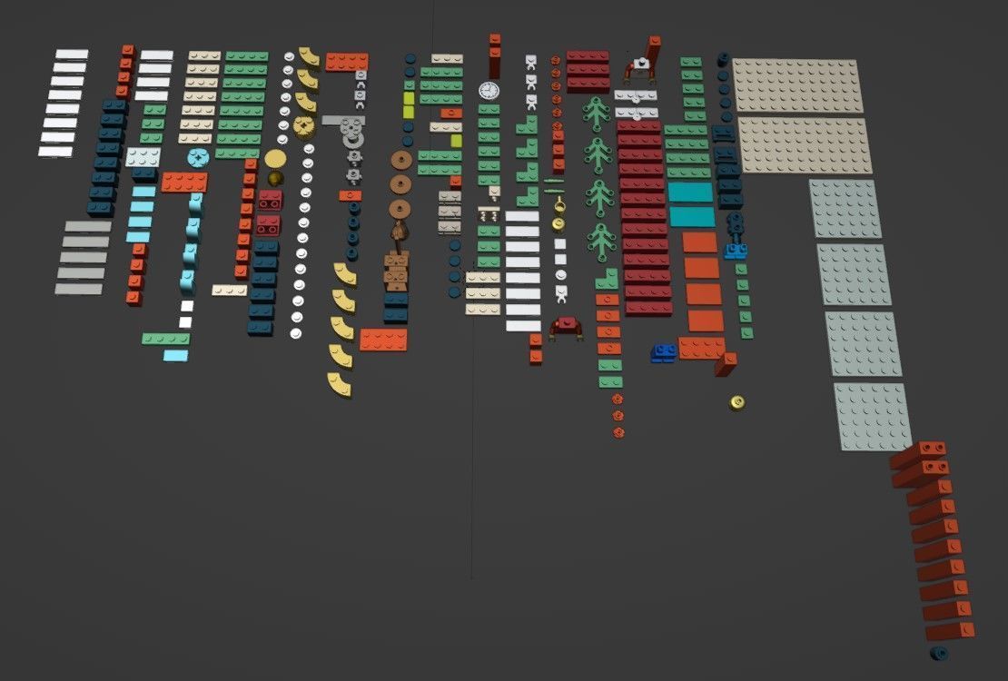 PixelBricks3D - Lego Christmas Gift Box  3D print model_4