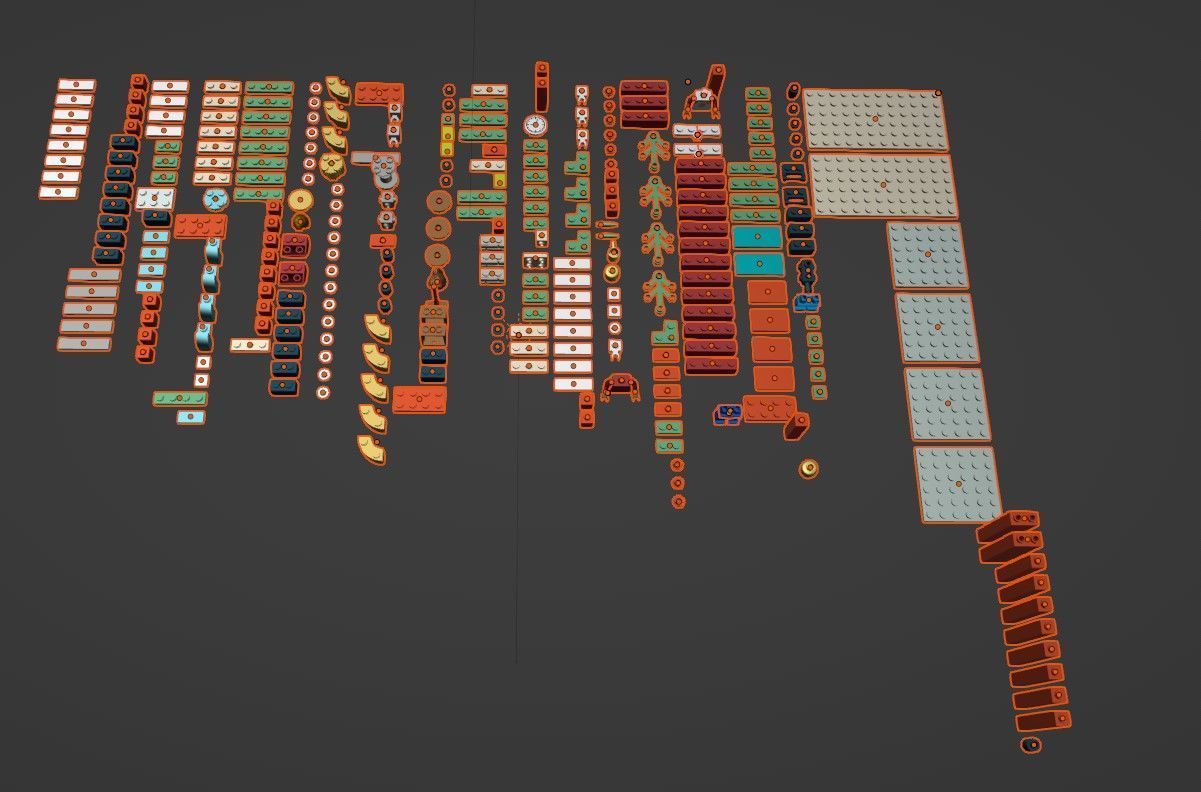 PixelBricks3D - Lego Christmas Gift Box  3D print model_3