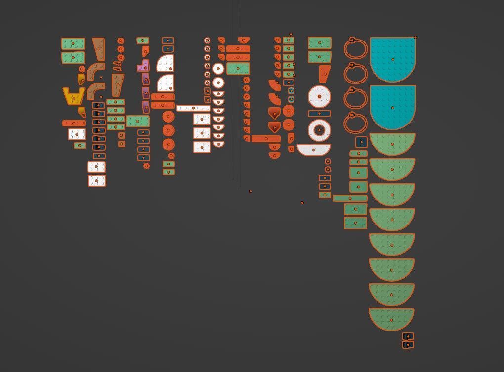 PixelBricks3D - Lego Christmas Ornament  3D print model_3