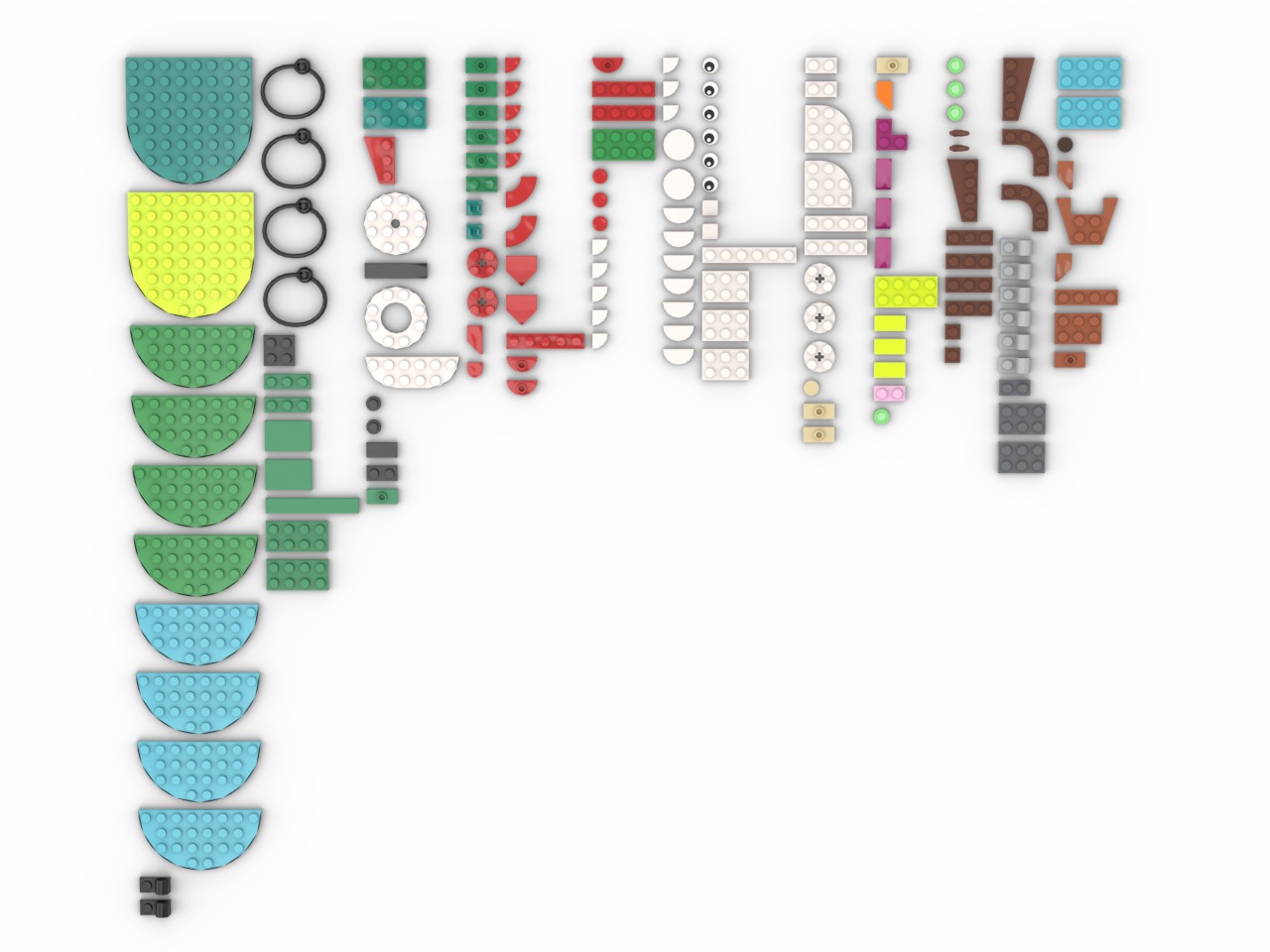 PixelBricks3D - Lego Christmas Ornament  3D print model_1
