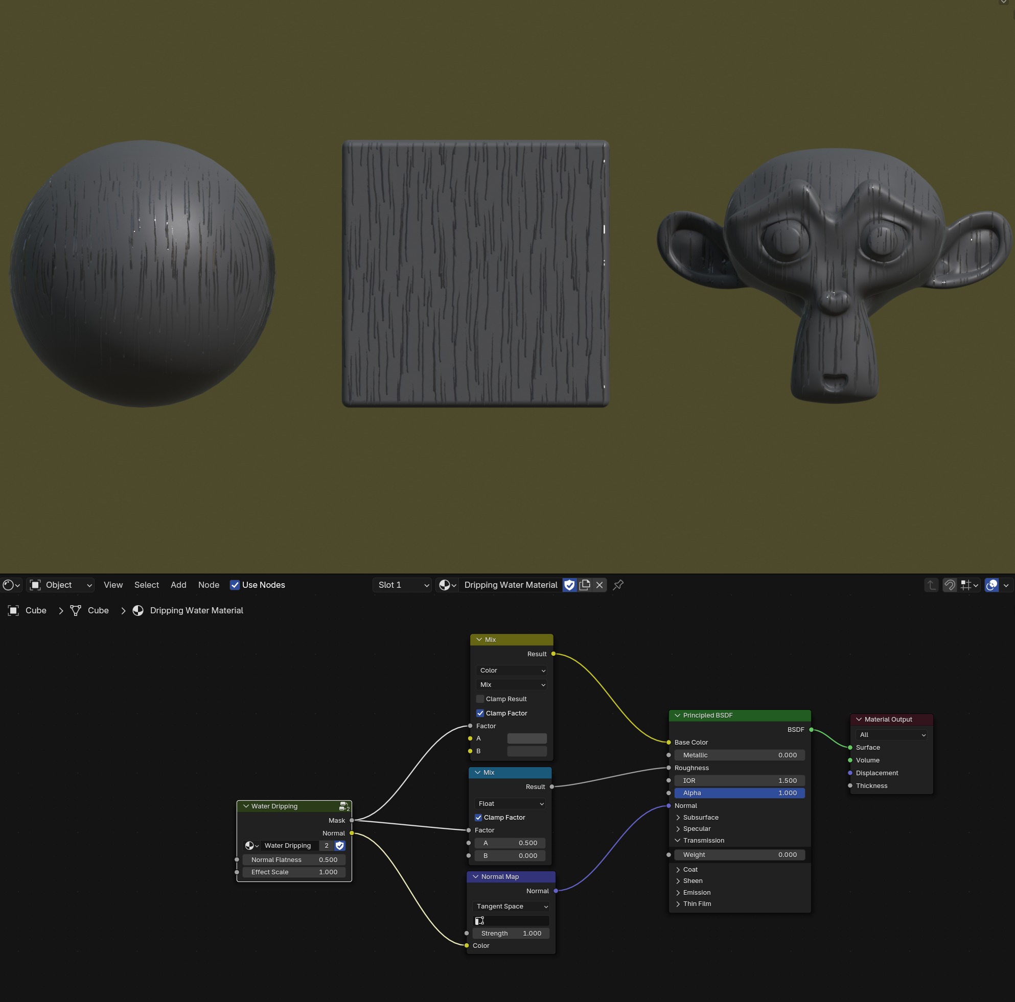 Dripping Water Material Texture_3