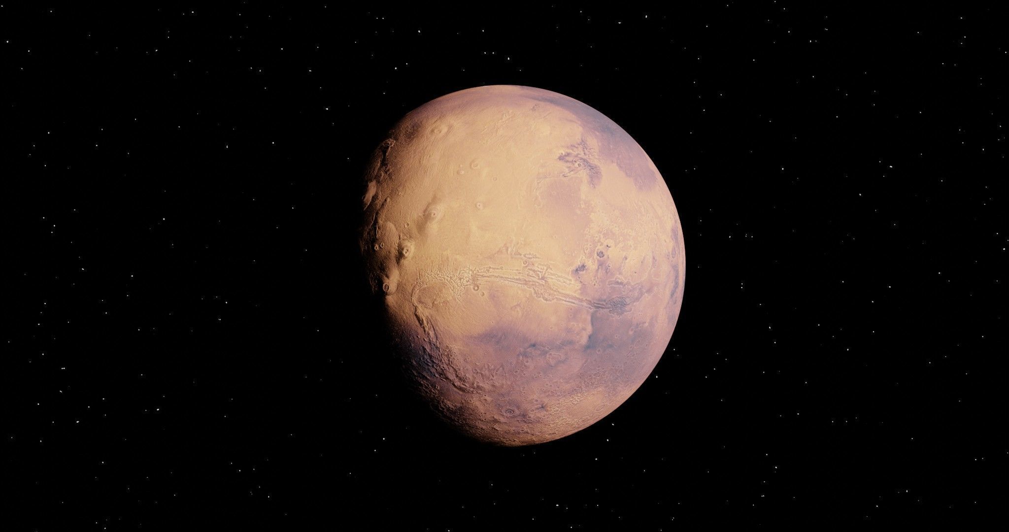 Scifi Terraforming Mars - animated 3D model_3