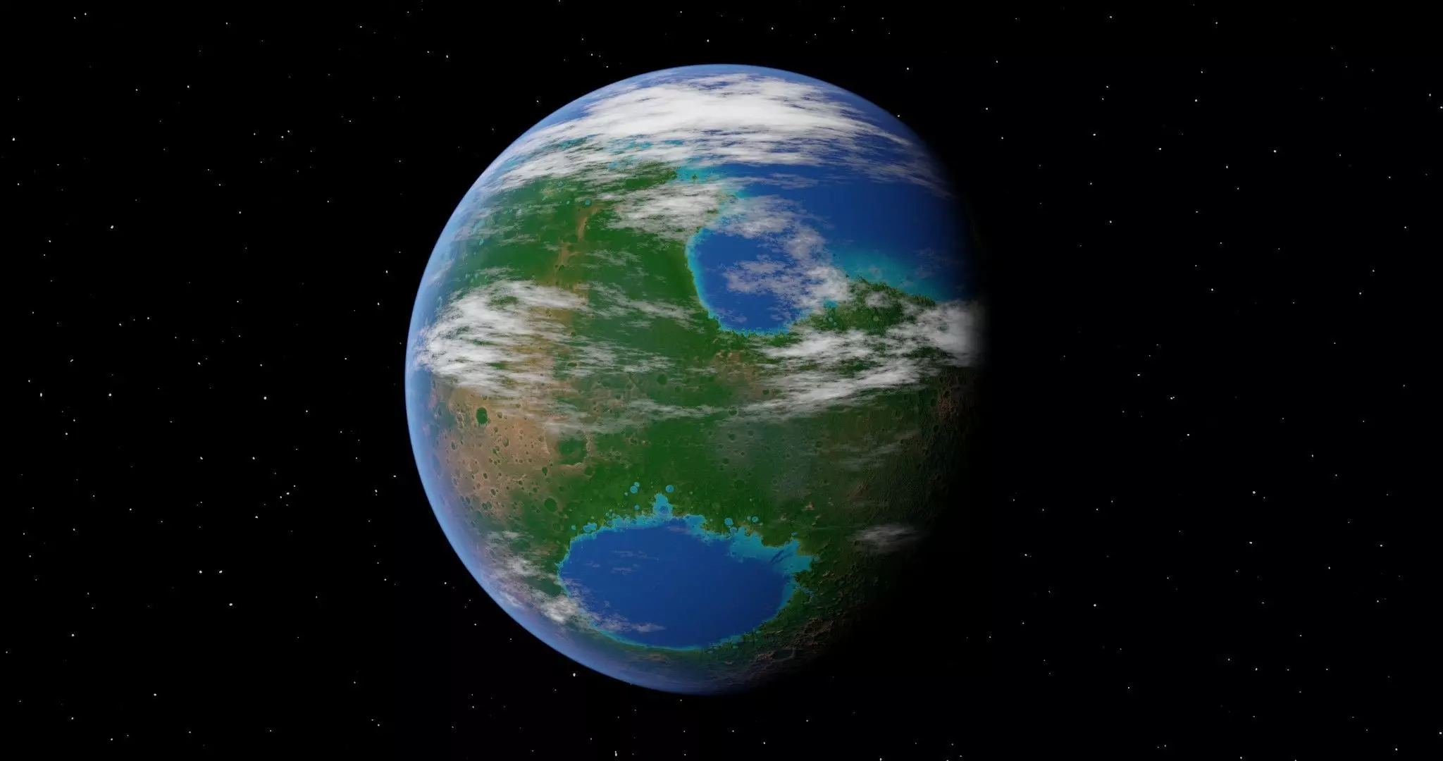 Scifi Terraforming Mars - animated 3D model_0