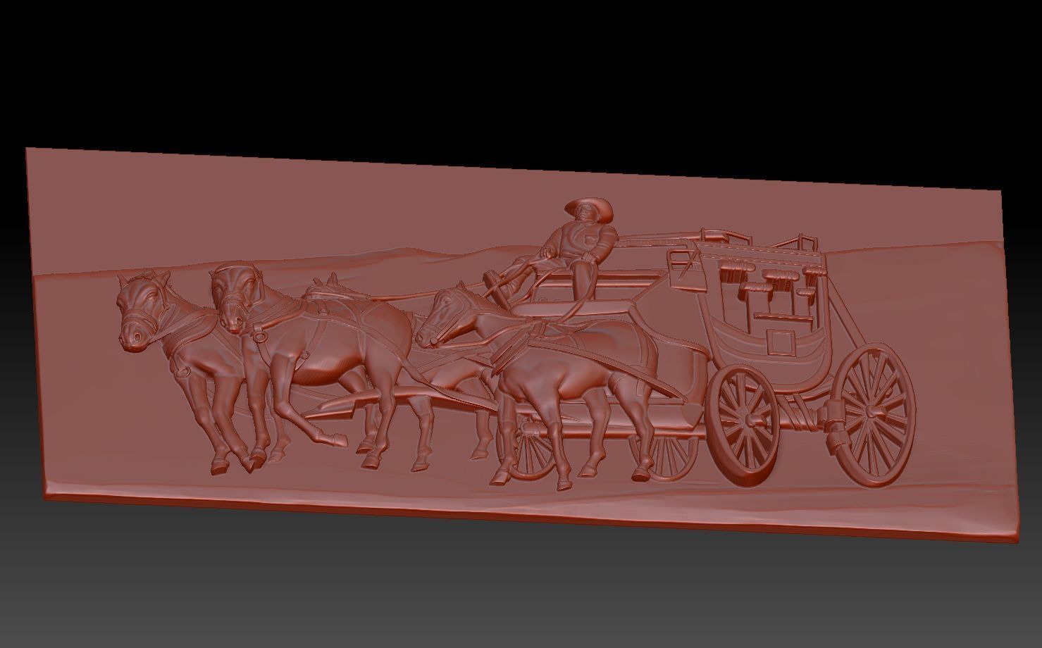 Horses 3D print model_4